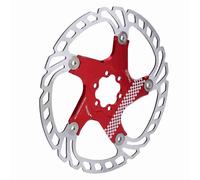 Dilwe Disque de Frein de Vélo de Montagne Disque Flottant de Vélo de 203 Mm en Alliage d'aluminium et Rotor à Six Boulons en Acier Inoxydable pour les Cyclistes de VTT Soulagement de l'expansion