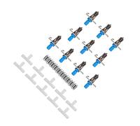 Dilwe Distributeur d'eau pour Lapin, Kit d'abreuvoir à Tétine en Acier Inoxydable avec 10 Tétines, Système 'arrosage Automatique pour Cage de Clapier, Pièces Amovibles Faciles à Nettoyer et