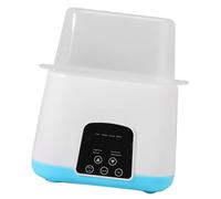 Dilwe Double chauffe-bébé, 7,5 X 9,4 Pouces, Réchauffement Constant Préparation Rapide du Lait, Chauffage Alimentaire, pour les Jumeaux (Prise UE 220V)