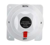 Dilwe Double interrupteur isolateur de batterie, haute performance, 300 A, continu, avec 12-36 V, conducteur, polyvalent, compact et moderne, pour bateau, camping-car, caravane, yacht, isolate 1