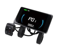 Dilwe Écran LCD pour Vélo électrique, Interface Multifonctionnelle Compatible avec Les Cartes NFC, pour Vélos et Scooters électriques 24 V, 36 V, 48 et 60 avec en Temps Réel