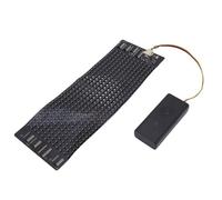 Dilwe Écran LED Flexible, écran de Signe RVB Programmable Portable pour Chapeaux, Sacs et Lunettes Résolution 12x32 avec Contrôle APP