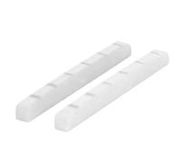 Dilwe Écrou de Guitare électrique, Remplacement D'écrou de Guitare Pré-fendu à 6 Cordes en Os avec Rainures de Positionnement de Cordes, pour électrique de Style ou (WHITE)