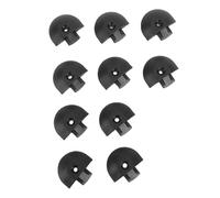 Dilwe Embout de Rail en L, Matériau ABS, 10 Capuchons Coudés pour Raccords de Forme Semi-Circulaire Conçus pour Camion, Remorque, Contrôle du Fret, Pick-up, Camping-Car, VTT