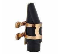 Dilwe Embout de Saxophone, ABS avec Capuchon et Boucle en Métal, Coussinets pour Saxophone Soprano