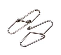 Dilwe Émerillons à Pression de Pêche, 100 Pièces en Alliage de Cuivre Robuste avec Terminal à Double Verrouillage pour Boîte de Matériel d'eau Douce et d'eau Salée (1#)