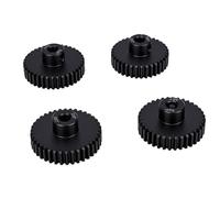 Dilwe Engrenage à Pignon RC, Engrenages de Moteur D'arbre 32DP 5 Mm 35T 36T 37T 38T Ensemble en Acier trempé pour Camions de Voitures à échelle 1/10 1/8 avec clé