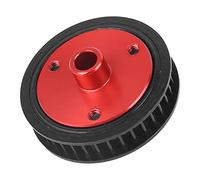 Dilwe Engrenage en Alliage D'aluminium, Transmission par Courroie en Caoutchouc pour Modification de la Boîte de Vitesses Axiale SCX10, avec Réduction du Bruit et Performances de (Black)