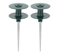 Dilwe Ensemble de 2 Pointes de Guidage de Tuyau, Roues de Guidage de Tuyau d'eau en Alliage de Zinc ABS Durable pour Utilisation dans Le Jardin et la Pelouse