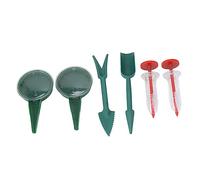 Dilwe Ensemble de 6 Mini Distributeurs de Graines de Semis, Outil Portable pour Les Amateurs de Jardinage, Plastique Léger, Idéal pour la Plantation de Graines
