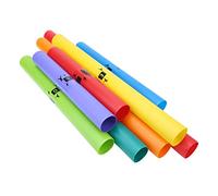 Dilwe Ensemble de 8 Instruments de Percussion Orff, Tubes Sonores en Plastique de Différentes Couleurs, Kit de Tubes D'octave pour Enfants, Jouet Musical Idéal pour la Coopération en