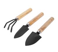 Dilwe Ensemble de Mini Outils de Jardinage 3 Pièces, Pelle en Métal Durable, Griffe de Râteau pour Plantes en Pot et Jardinières, Parfait pour Les Amateurs de Fleurs