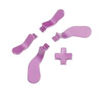 Dilwe Ensemble de Palettes de Contrôleur et D Pad en Acier Inoxydable, Sensation Tactile Supérieure, Installation Facile pour les Joueurs, pour les Contrôleurs Series 2 (violet clair)