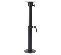 Dilwe Ensemble de Pieds de Table Réglables en Aluminium, Socle Amovible Robuste avec Bouton de Réglage de la Hauteur de 17,72 à 28,54 Pouces pour Camping-Cars, Bateaux, Yachts