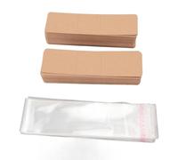 Dilwe Ensemble de Pochettes de Marque-page avec Papier Kraft Durable