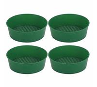 Dilwe Ensemble de Tamis de Jardinage 4 Pièces, Filtre à Mailles de Jardin Durable pour Tamiser Le Sable et Les Pierres, Outil Essentiel pour Les Jardiniers, fabriqué en Matériau PP de Haute qualité,