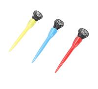 Dilwe Ensemble de Tee-balles en Nylon Hautement élastique pour Tee-Shirt d'entraînement, Rouge/Bleu/Jaune, Conception en pour Les Joueurs de Golf (65mm)