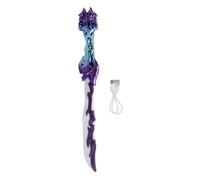 Dilwe Épée Lumineuse LED, Conception Pliable avec Lumières et Effets Sonores à Couleurs Changeantes, Jouet de Jeu de Rôle pour Enfants de 4 Ans et Plus (Purple)