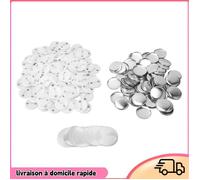 Dilwe Épingler les pièces de bouton arrière 100 SETTS PIETS BOTTER PIÈCES RENDE FORME MÉTAL outillage coffret 32 mm / 1,26 pouces