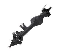 Dilwe Essieu Droit 1/10 RC, Ajustement Direct en Aluminium Noir pour F10T VP, Mise à Niveau de L'essieu Avant pour échelle Chenille