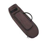Dilwe Étui pour Trompette, étui Souple Antichoc en Tissu Oxford 600D avec Bandoulière et Pochette de Rangement pour Accessoires D'instruments à Vent (Brown)