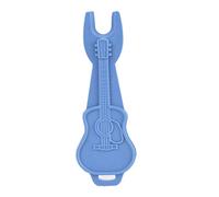 Dilwe Extracteur de Broches de Pont de Guitare en Plastique, avec Trou de Porte-clés pour Outil de Changement de Cordes de Guitare Acoustique (BLUE)