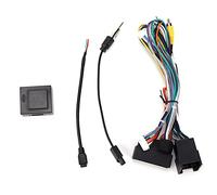 Dilwe Faisceau de Câblage Audio Faisceau de Câblage Sonore en Caoutchouc ABS avec Boîte Canbus 3 Pièces Plug and Play Code Couleur CNC fabriqué pour le Remplacement Audio de Voiture Escape