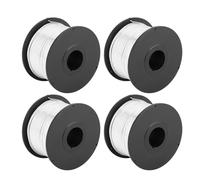 Dilwe Fil d'attache de Fixation en Acier à Faible Teneur en Carbone de 0,8 Mm, 4 Rouleaux de 110 M Chacun pour Machine à Attacher Automatique, Fil de Liaison Souple et Flexible pour le Renforcement