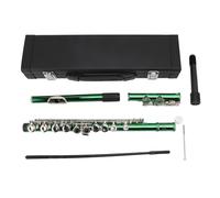 Dilwe Flute C, 16 Clés Flûte de Cuivre Blanche avec une Résonance Améliorée, pour les Débutants et les étudiants