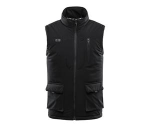 Dilwe Gilet Chauffant pour Hommes, Veste Chauffante Légère Coupe-vent Doublée en Polaire 11 Zones avec Contrôle Intelligent de la Température Alimentation USB DC, pour les Voyages de (XXXXL)