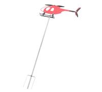 Dilwe Girouette Avion, Fer Rouge, 11,4 Pouces Design Rotatif | Indicateur de direction du vent, construction en fer, placement dans la cour du jardin, support de montage pour avant-toits