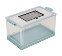 Dilwe Grand Réservoir Transparent Respirant pour Hamster avec Porte D'entrée pour Hamster doré Chipmunk Cole Duck (Blue)