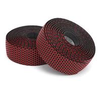 Dilwe Guidoline de Vélo, en PU/EVA élastique, Antidérapante, Absorbant les Chocs et Offrant une Prise en Main Confortable, avec Mousse de Rembourrage pour Guidon de Vélo de route. (noir rouge)