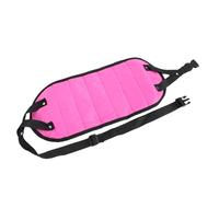 Dilwe Hamac de Pied pour Voyage en Avion, Repose-jambes Réglable en Maille Respirante Légère avec Sac de Rangement pour Chaise de Bureau, 19-43 Pouces (Rose rouge)