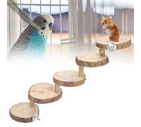 Dilwe Hamster Perroquet Jouet échelle en Bois Escalade Escaliers Jouet pour Animaux de Compagnie pour Petits Animaux et Petits Perroquets