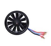 Dilwe Hélice d'avion RC, Hélice de Ventilateur à 11 Pales de 50 Mm avec Moteur pour Accessoires de Modèle d'avion RC (KV4300 4S EDF 50 Gainable)