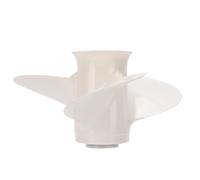 Dilwe Hélice pour Moteur Hors-Bord F25, 9 7/8 X 10 1/2 3 Pales en Alliage d'aluminium, Remplacement Haute Performance pour Bateaux en Eau Salée et Eau Douce