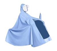 Dilwe Imperméable, Batterie électrique Vélo Imperméable Vélo Pluie Poncho Long Corps Complet Réutilisable Pluie Poncho (4X Type de Couvercle de Miroir Bleu)