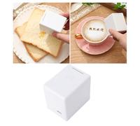 Dilwe Imprimante Alimentaire, Imprimante à Encre Comestible, Outil de Bricolage Portatif pour la créativité et L'art Alimentaire 3D personnalisé sur la Mousse de café et les Desserts