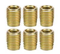 Dilwe Inserts filetés, 20 Pièces Inserts de Fil Autotaraudeuses en Acier au Carbone pour Bois, Metal, Plastique, Grande Zone de Connexion pour Maintien Fort, Inserts Universels M2-M12 pour