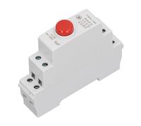 Dilwe Interrupteur à Bouton-poussoir sur Rail DIN, Matériau PC, 230 V AC, Configuration 2NO 2NC pour Systèmes de Contrôle électrique (rouge)
