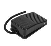 Dilwe Interrupteur à Pédale Commande électrique Conception en Plastique Durable pour Artisans et Projets de Bricolage 220V 10A Cordon de 10cm Noir