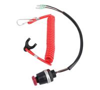 Dilwe Interrupteur D'arrêt de sécurité pour Bateau, Construction en Plastique de qualité Supérieure avec Lanière pour Moteur Hors-bord 398 06830 0 353 06821 0