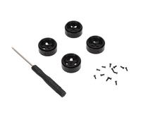 Dilwe Jantes sur Chenilles RC, 4 Pièces Ensemble de Moyeu de Roues à Cinq Rayons en Alliage D'aluminium à L'échelle 1/30 pour Les Mises à Niveau du Modèle de Pneu SCX30 Beadlock