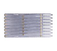 Dilwe Jauge de Couture en Aluminium, Outil d'espacement de Boutons Réglable pour des Plis et des Mesures Précis, Idéal pour les Projets de Couture à Domicile et de Bricolage