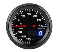 Dilwe Jauge Turbo Boost, Affichage Numérique 52 Mm avec LED 7 Couleurs, Surveillance Précise pour Toutes les Voitures 12 V