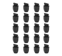Dilwe Jeu de Bouchons d'extrémité Barbelés pour Tubes D'irrigation Goutte à Goutte, Matériau ABS Durable pour Plates-bandes de Jardin, Arrêt du Débit D'eau aux Extrémités des Tuyaux, 20 Pièces