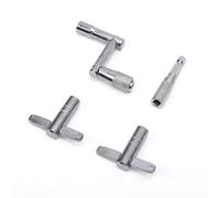 Dilwe Jeu de Clés de Batterie, Outils de Réglage en Métal Robustes pour Batterie Acoustique et électronique avec t Verrou