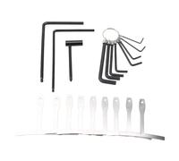 Dilwe Jeu de Clés de Réglage, Outil de Réparation de Guitare en Acier Durable pour Guitaristes, Construction Robuste pour L'entretien du Manche de Guitare