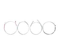 Dilwe Jeu de Cordes de Violon, 4 Cordes en Alliage D'argent en Acier Inoxydable avec un Ton et une luminosité Parfaits pour le Remplacement de Violon 4/